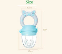 Silicone Baby Pacifier Feeder Cartoon Animal Infant Nipple Holder Newborn Fruit pacifier Tetine Silicona Nipple Bit - BIG FRENCHIES
