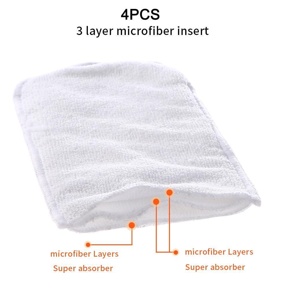4PCS Set Diaper Cover Washable Diaper Eco-friendly Ecological Adjustable Baby Nappy Reusable Cloth Diapers In Printed Design For Baby and Kids - BIG FRENCHIES