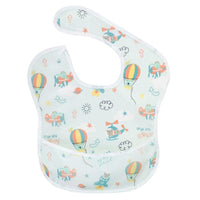Waterproof Baby Bibs Polyester TPU Feeding Bibs Washable Baby Bibs with Food Catcher For Kids - BIG FRENCHIES
