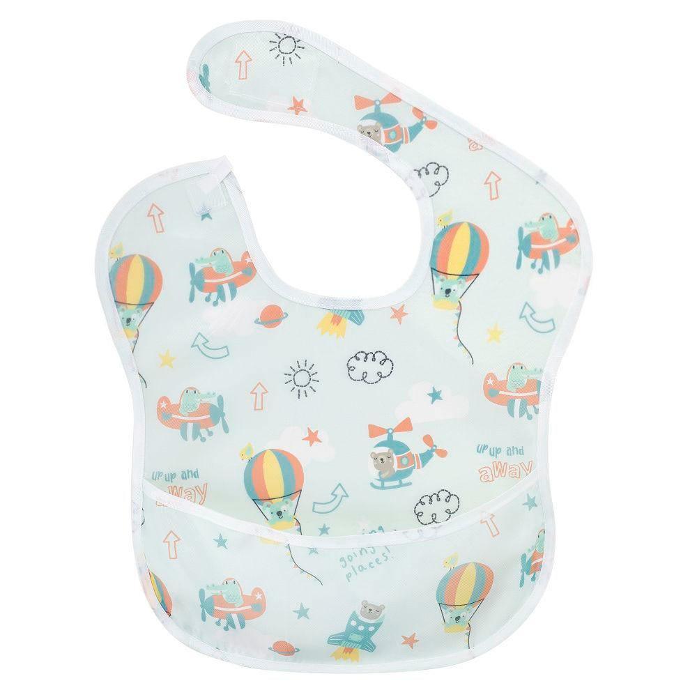 Waterproof Baby Bibs Polyester TPU Feeding Bibs Washable Baby Bibs with Food Catcher For Kids - BIG FRENCHIES