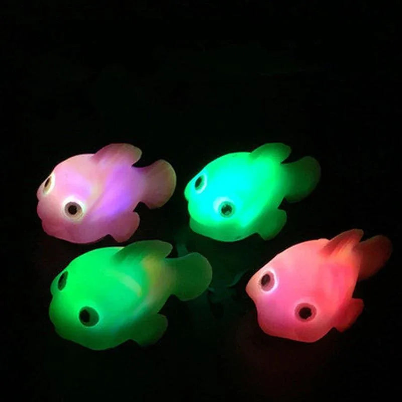 Baby Bath Flashing Light Toys Water Reaction Flashing Baby Bathroom Fish Toys LED Lamp for Toddler For Baby Shower Kids Toys - BIG FRENCHIES