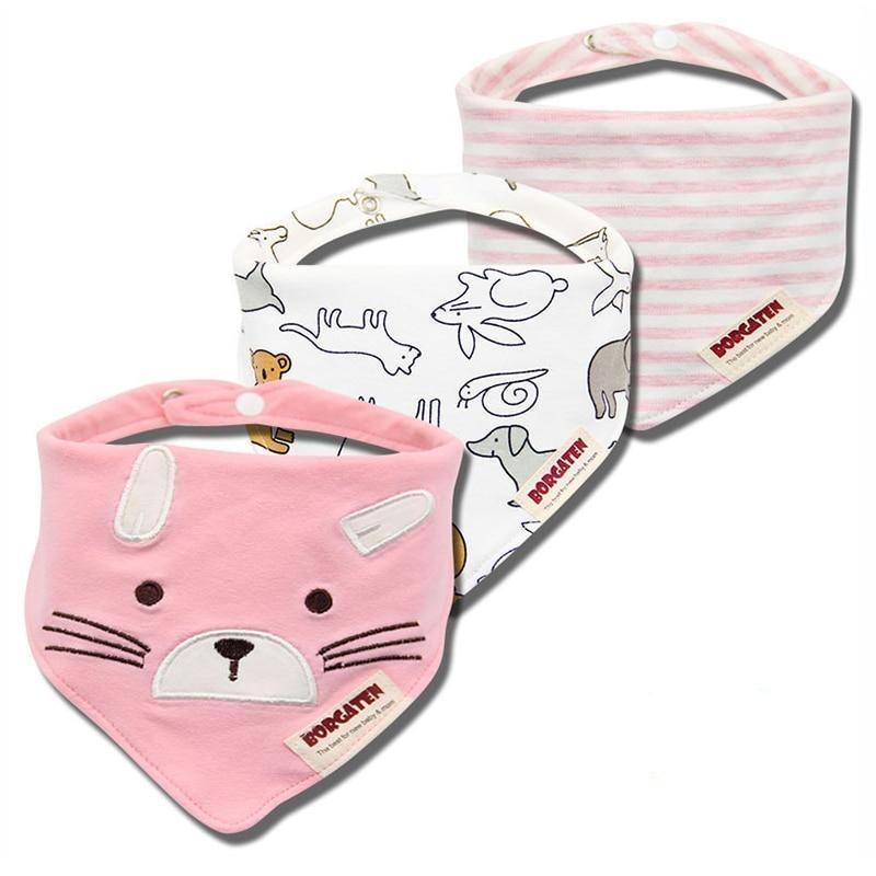Cartoon Cotton Newborn Baby Boys and Girls Bibs Baby Towel Scarf Children Cravat Infant Kids Scarf - BIG FRENCHIES