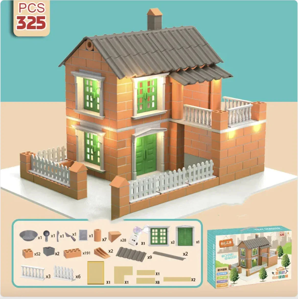 Children Build A House Bricks Assembled Toys - # BOT&G512510001 - BIG FRENCHIES