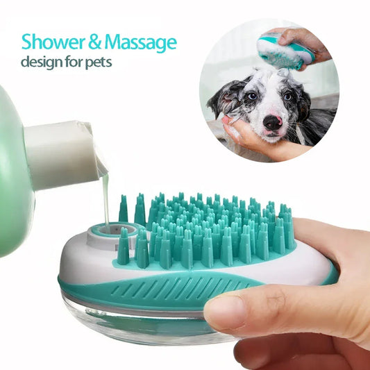 2-in-1 Pet Bath Brush – Soft Silicone Dog Cat Grooming & Massage Comb - BIG FRENCHIES