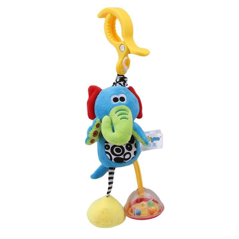 Modern Baby Development Giraffe Animal Hand Bells Rattles Handle Toys Stroller Hanging Teether Baby Toys For Kids - BIG FRENCHIES