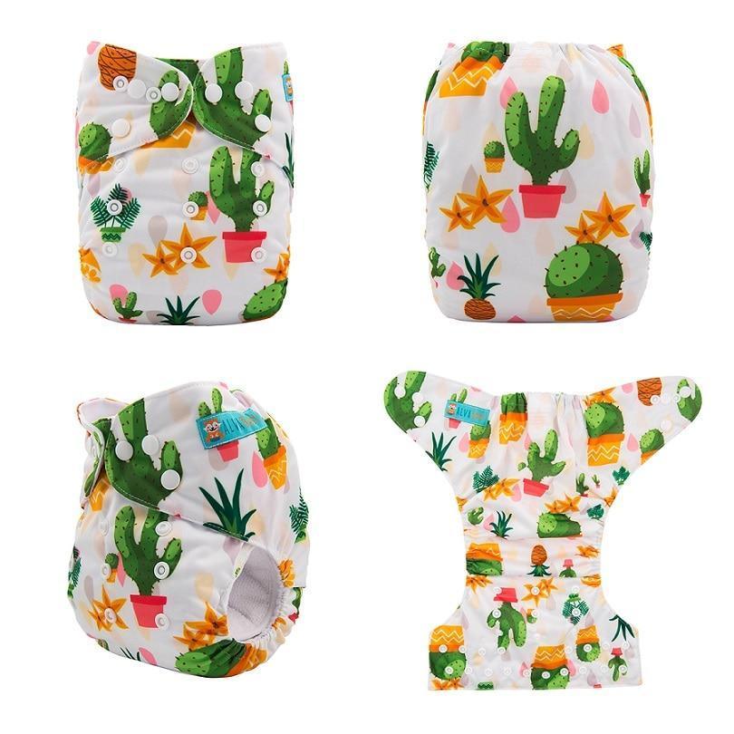 ModernLuxury Printed Baby Cloth Diaper Reusable Cloth Nappy Snap Adjustable Pocket Diaper Nappies For Baby Kids - BIG FRENCHIES