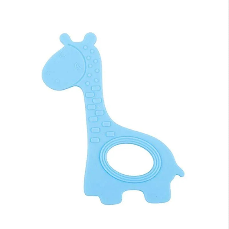 New Cute Giraffe Appease Teether Toy Teething Chew Toddler Silicone Natural Organic Food Perfect For Baby Boys and Girls - BIG FRENCHIES