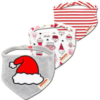 3PCS Comfortable Waterproof Organic Cotton Baby Burp Cloth Bandanna Scarf Bibs For Newborn Baby Boy And Girl - BIG FRENCHIES