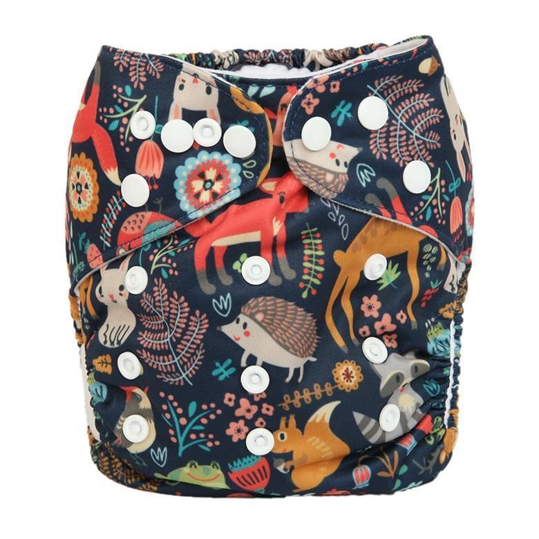 Modrn Printed Baby Pocket Cloth Diaper Nappy Reusable Adjustable Washable Nappies For Baby Boys and Baby Girls In Elegant Style - BIG FRENCHIES