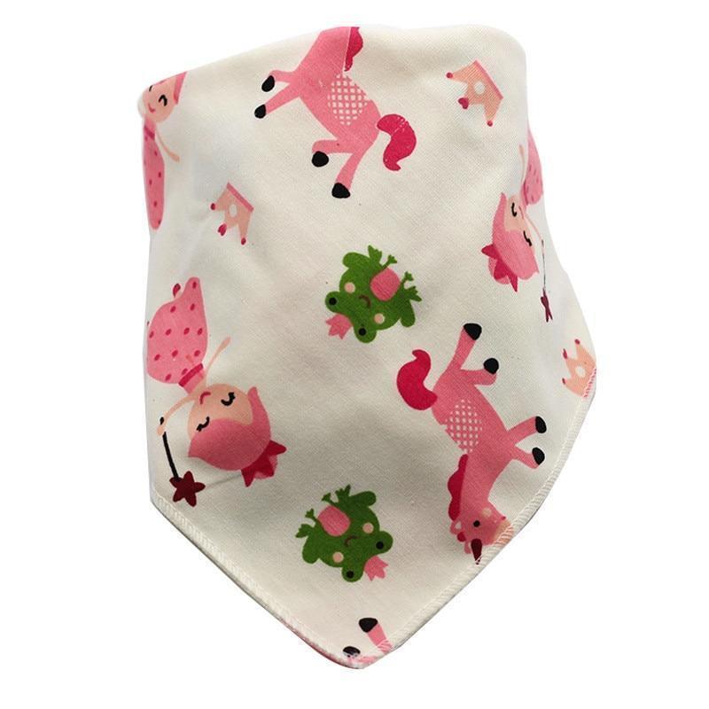 Baby Bibs Triangle Cotton Cartoon Child Bandana Dribble Bibs Newborn Slabber Absorbent Cloth For Baby and Kids - BIG FRENCHIES