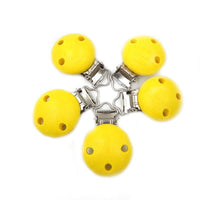 Wooden Baby Children Pacifier Holder Clip Infant Cute Round Nipple Clasps For Baby Product