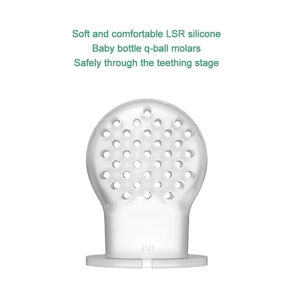 Modern Rotary Seal Non Slip Home Safe Baby Fruit Feeder Pacifier Fresh Food Bite Bag Soft Silicone Teething Toy For baby and Kids - BIG FRENCHIES