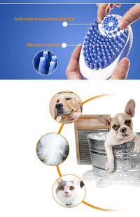 2-in-1 Pet Bath Brush – Soft Silicone Dog Cat Grooming & Massage Comb - BIG FRENCHIES