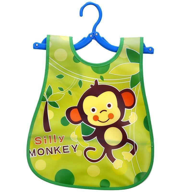 Modern Interesting Cartoon Adjustable Baby Bibs Waterproof Lunch Feeding Bibs Baby Cartoon Feeding Cloth Children Bib For Kids - BIG FRENCHIES