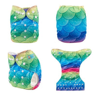 Most Popular Digital Position Baby Cloth Diaper with Microfiber Insert In Modern Printed Design For Baby Boys and Baby Girls KIds - BIG FRENCHIES