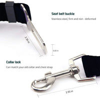 Pet Car Seat Belt Harness – Adjustable Safety Clip for Dogs & Cats - BIG FRENCHIES