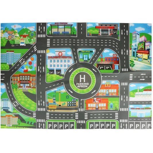 Traffic Road Carpet Play mat Rug For Cars Baby Crawling mat Climbing Pad Parking Lot Map Play Carpet for Baby and Kids - BIG FRENCHIES