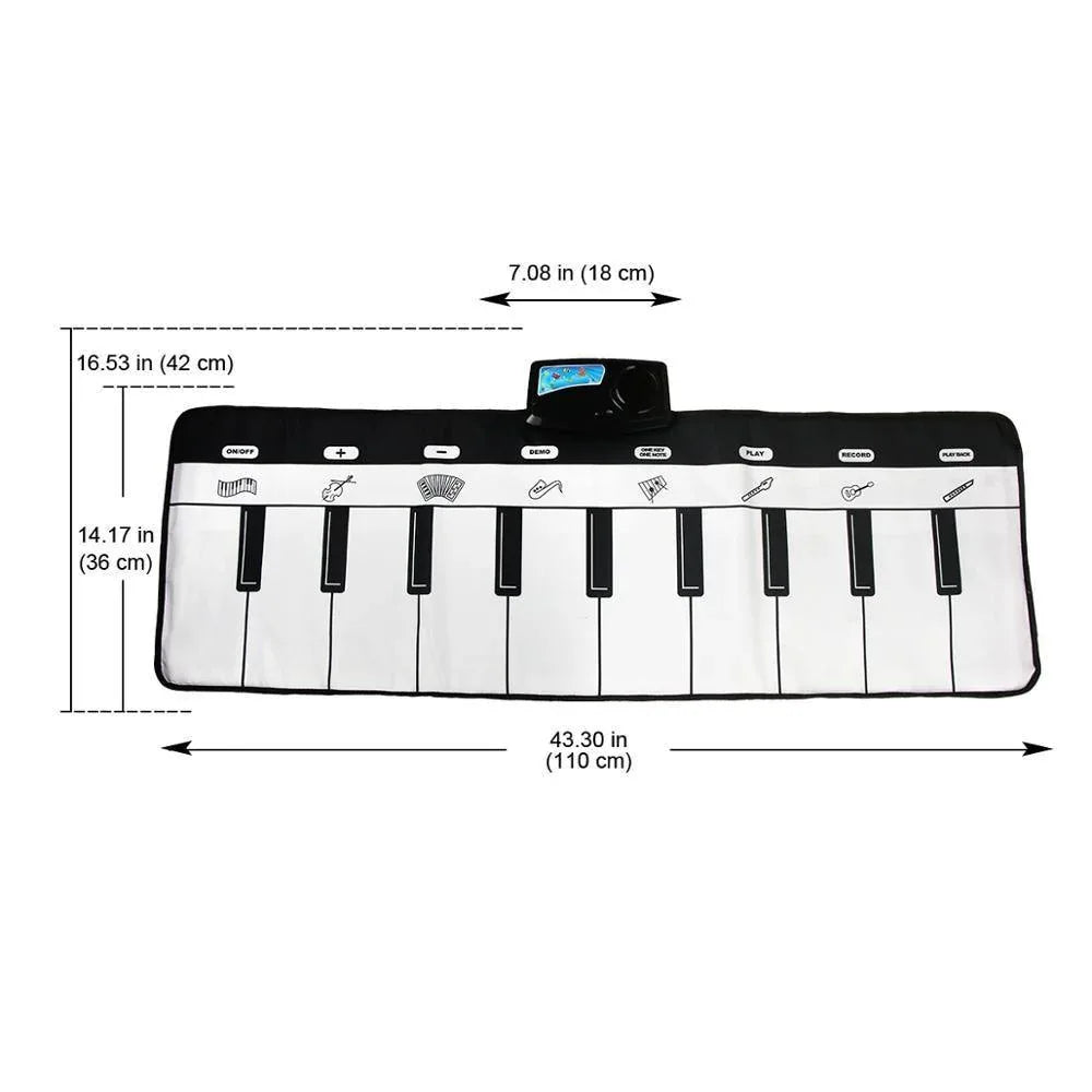 Big Size Music Piano Carpets and Multiple Musical Instruments Sounds Play Mat Educational Toys For Kids - BIG FRENCHIES