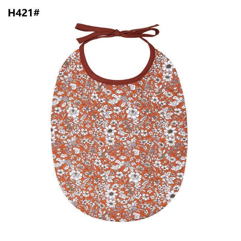 Floral Vintage Newborn Double Side Bibs Boys Girls Waterproof Linen Cotton Saliva Towel - BIG FRENCHIES