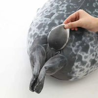 Angry Blob Seal Pillow – Cute 3D Chubby Sea Lion Plush Toy Gift
