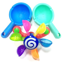 Baby Bath Toys Kids Bathroom Bathtub Bathing Toy Scoop Water Windmill Waterwheel Kids fun - BIG FRENCHIES