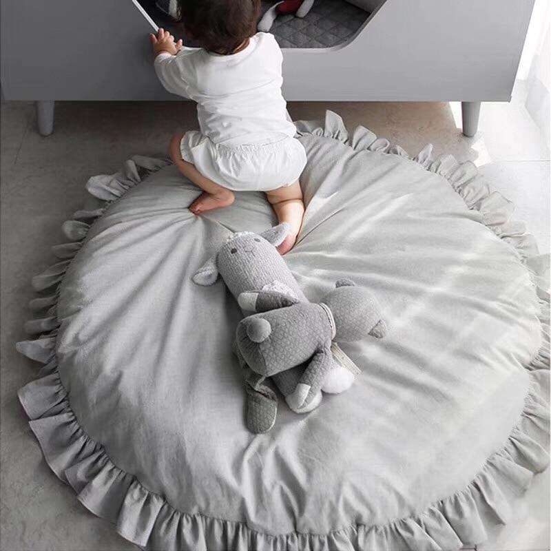 Baby Toys Mat Kids Rug Baby Play Mat Newborn Padded Children' Mat Soft Cotton Crawling Mats Round Carpet Room Decor For Baby - BIG FRENCHIES