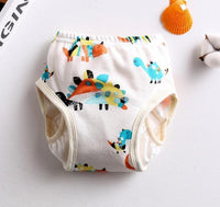 8-layer Pants Baby Diapers Reusable Training Pants Washable Cloth Diapers Waterproof Pants Nappies With Leak-proof Side - BIG FRENCHIES