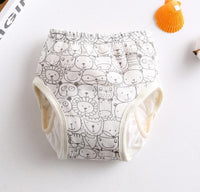 8-layer Pants Baby Diapers Reusable Training Pants Washable Cloth Diapers Waterproof Pants Nappies With Leak-proof Side - BIG FRENCHIES