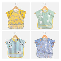 Baby Bibs Cotton Cartoon Children Accessories Short Sleeve Eco Friendly Waterproof Washable Clothing Bib for Kids - BIG FRENCHIES