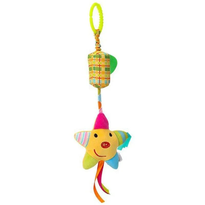 Modern Baby Development Giraffe Animal Hand Bells Rattles Handle Toys Stroller Hanging Teether Baby Toys For Kids - BIG FRENCHIES