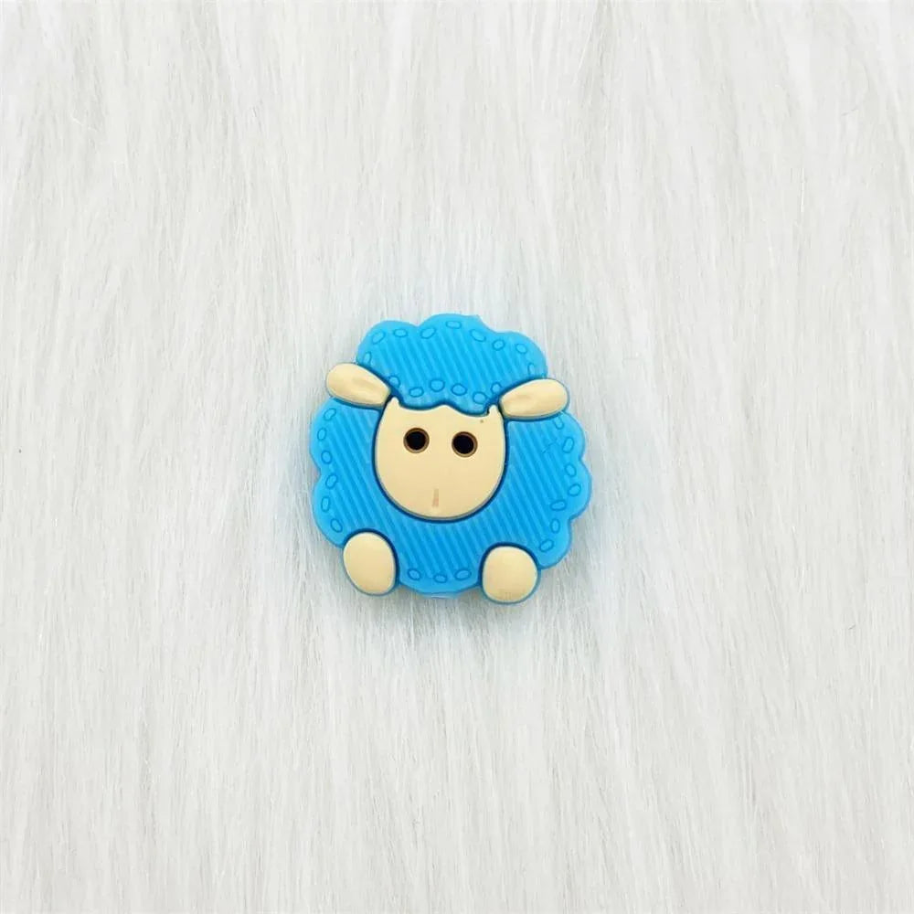5pcs Animals Cartoon Silicone Teething Sheep For Children Newborn Baby Teether For Teeth - BIG FRENCHIES