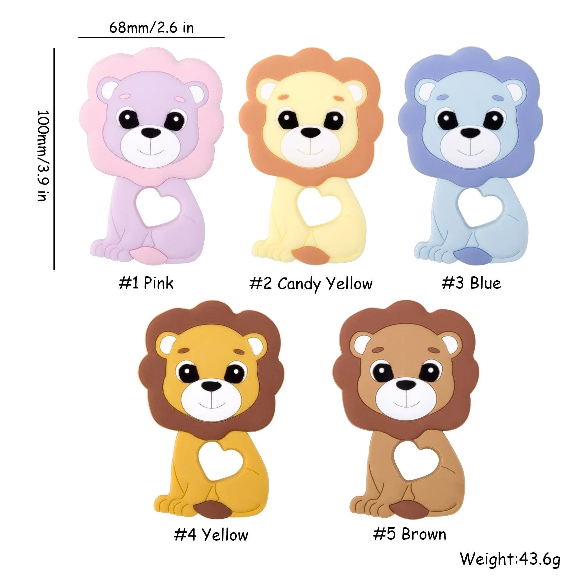 New Sets Baby Silicone Teether Rodent Silicone Animal Fox Teeth Chew Children Goods - BIG FRENCHIES