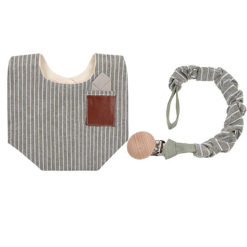 Floral Vintage Newborn Double Side Bibs Boys Girls Waterproof Linen Cotton Saliva Towel - BIG FRENCHIES