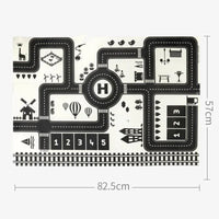 Baby Playing Mat Kids Boys Crawling Carpet Cute Cartoon Traffic Park Map Mat Toys for Children In Modern New City Design - BIG FRENCHIES