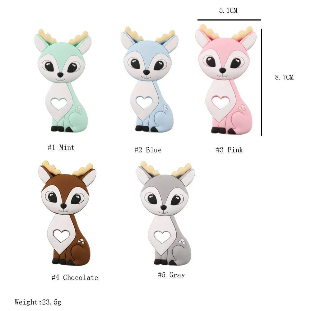 New Sets Baby Silicone Teether Rodent Silicone Animal Fox Teeth Chew Children Goods - BIG FRENCHIES