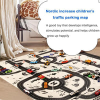 Baby Playing Mat Kids Boys Crawling Carpet Cute Cartoon Traffic Park Map Mat Toys for Children In Modern New City Design - BIG FRENCHIES
