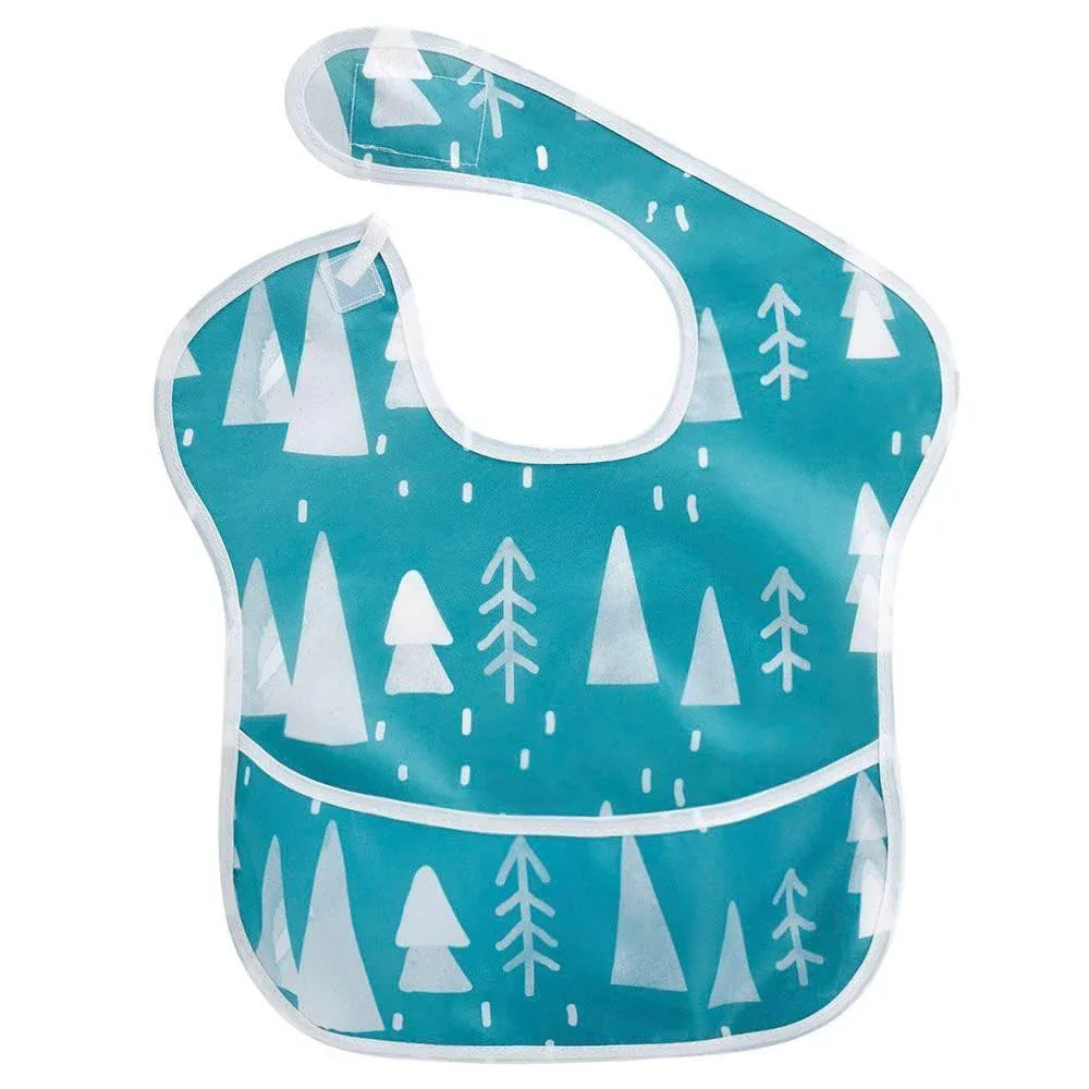 Waterproof Baby Bibs Polyester TPU Feeding Bibs Washable Baby Bibs with Food Catcher For Kids - BIG FRENCHIES