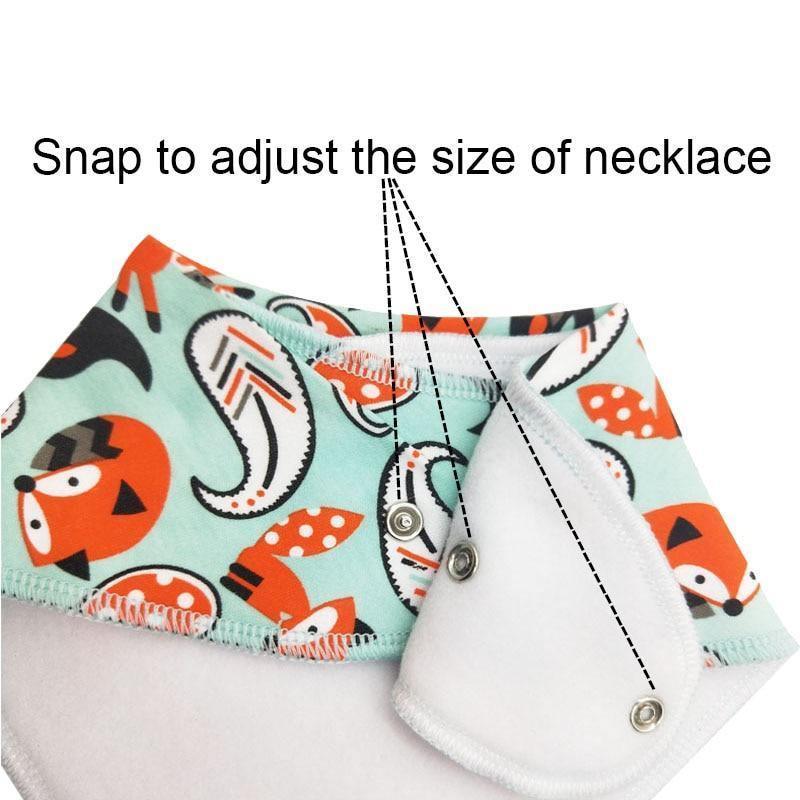 Baby Bibs Triangle scarf Cotton Cartoon Child Bandana Bib Dribble Bibs Newborn BIb for Kids - BIG FRENCHIES