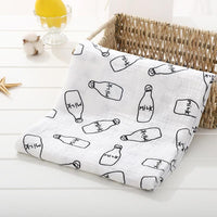 Muslin Cotton Diaper Baby Blankets Newborn Swaddle Blanket Infant Multi Purpose Bath Towel - BIG FRENCHIES