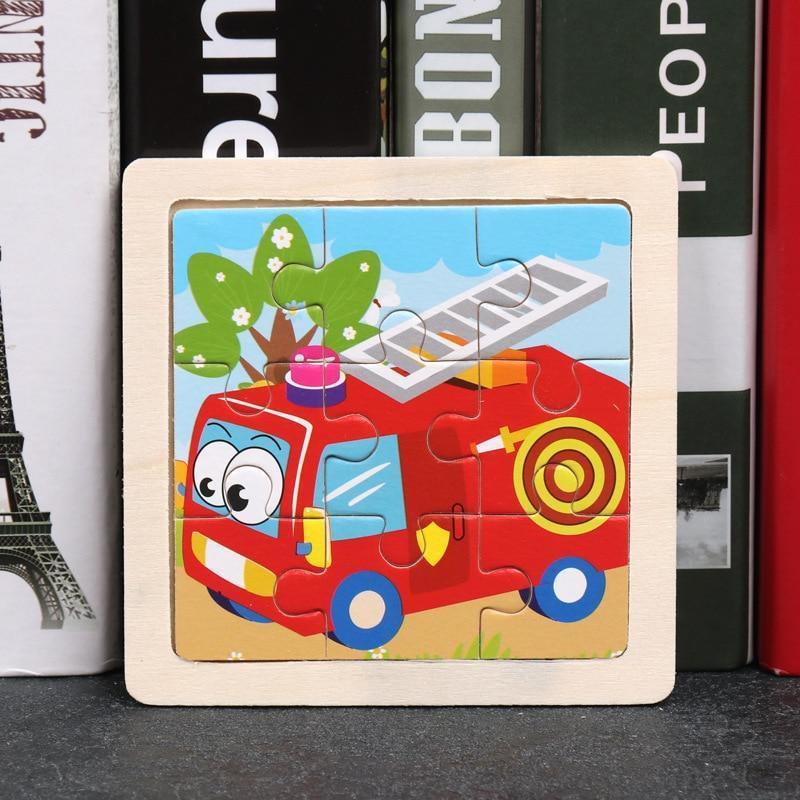 Wood Puzzles Children Adults Vehicle Puzzles Wooden Toys Learning Education Environmental Assemble Toy Educational Games For Baby and Kids - BIG FRENCHIES