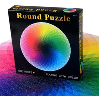 1000PCS/SETColorful Rainbow Round Geometrical Photo Planet Puzzle Adult Kids Educational Toy Puzzle - BIG FRENCHIES