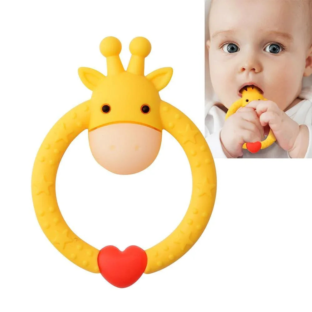 Cute Animal Baby Silicone Teether Child Supplies Baby Nursing Dental Care Child Sucking Toy Perfect For Kids And Parents - BIG FRENCHIES