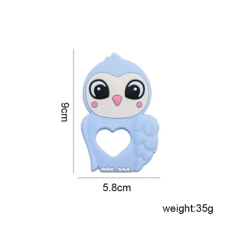 Silicone Baby Teether Toddler Toy, Stroller Accessories For Pacifier Chain Owl Food Grade Toys Baby Teether - BIG FRENCHIES