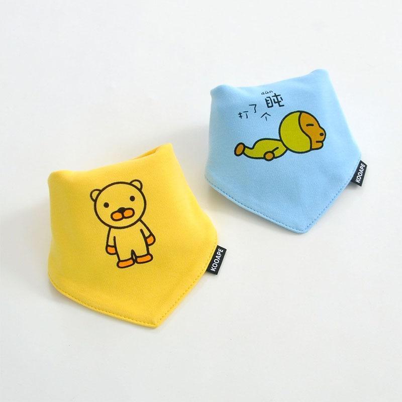 2 Pcs Baby Bibs Bandana Cotton Double Layers Drool Bib For Boys And Girls Triangle Bibs Infant Towel - BIG FRENCHIES