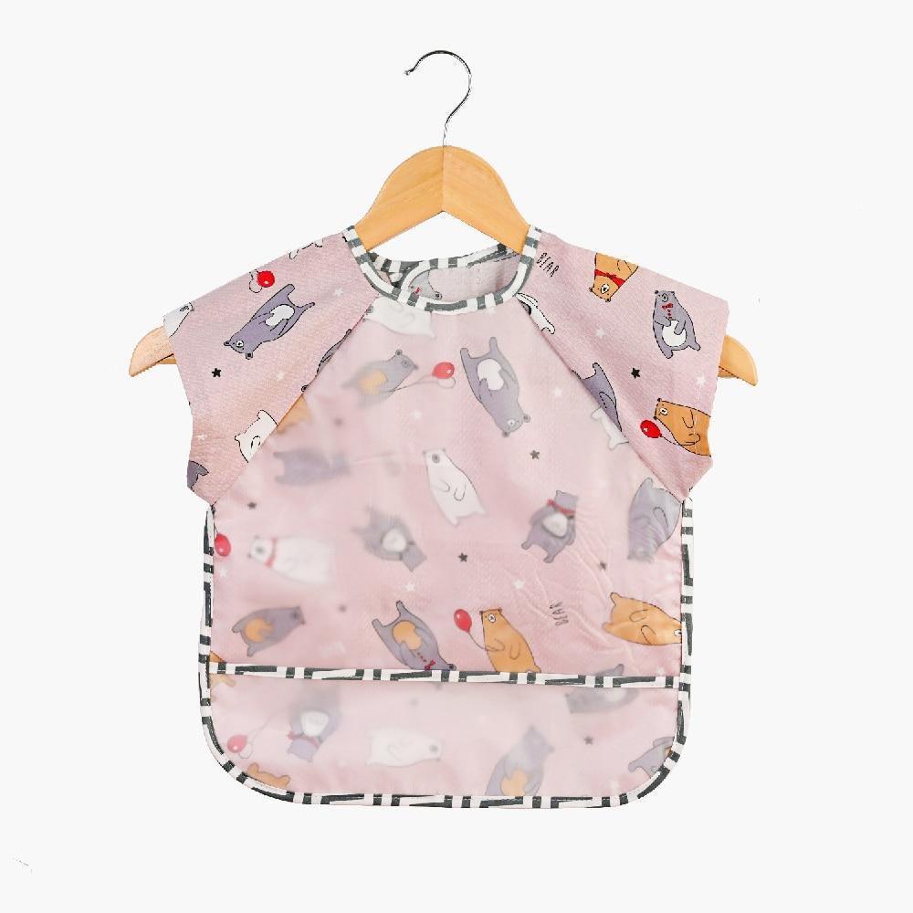 Baby Bibs Cotton Cartoon Children Accessories Short Sleeve Eco Friendly Waterproof Washable Clothing Bib for Kids - BIG FRENCHIES