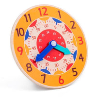 Popular Educational Wooden Clock Toys Hour Minute Second Cognition Colorful Clocks Early Learning Kids Education Toys for Children - BIG FRENCHIES