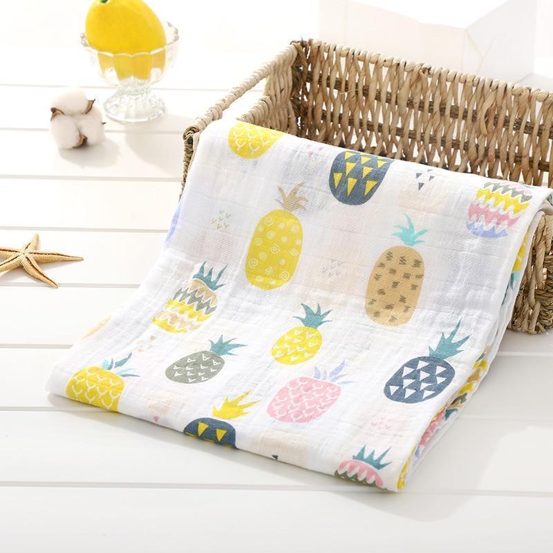 Muslin Cotton Diaper Baby Blankets Newborn Swaddle Blanket Infant Multi Purpose Bath Towel - BIG FRENCHIES