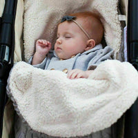 Warm Baby Blanket Knitted Newborn Swaddle Wrap Soft Sleeping Bag Footmuff Cotton Envelope For Stroller Accessories For Baby - BIG FRENCHIES
