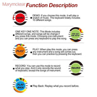 Baby Electronic Music Piano Play Mat Multi-function 8 Instruments Mode Musical Carpets For Kids - BIG FRENCHIES