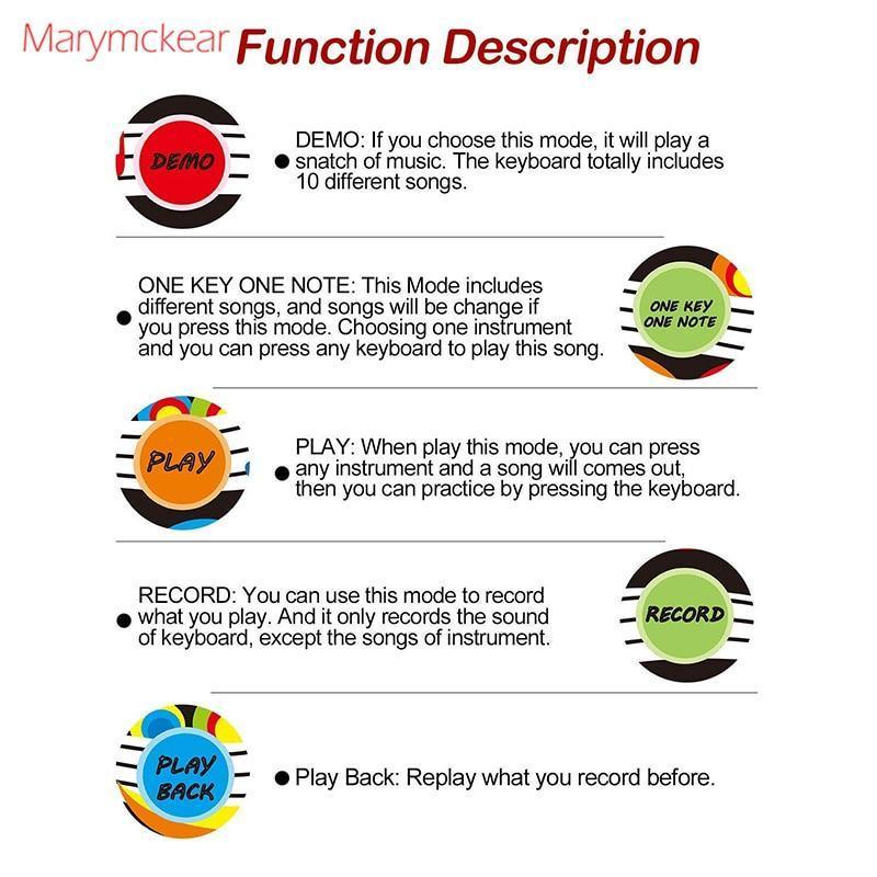 Baby Electronic Music Piano Play Mat Multi-function 8 Instruments Mode Musical Carpets For Kids - BIG FRENCHIES